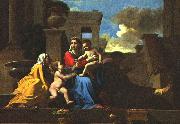 POUSSIN, Nicolas Holy Family on the Steps af